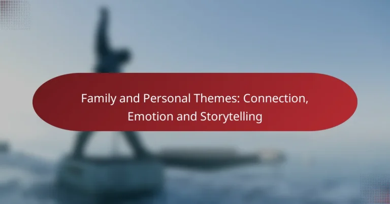 Family and Personal Themes: Connection, Emotion and Storytelling